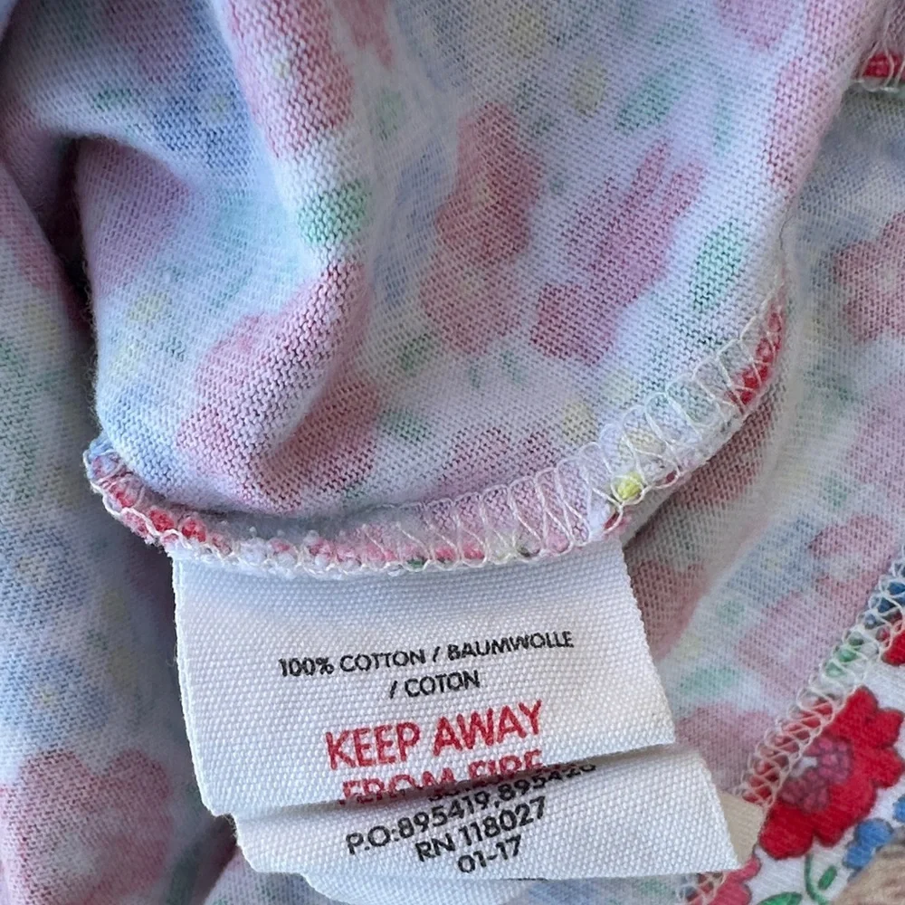 Boden Kids Floral T-Shirt with Green Accents - Picture 3 of 7